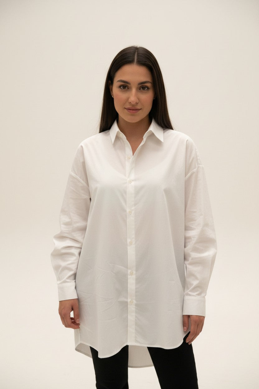 Chemise oversize Selma - Blanc
