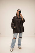 Trench oversize — Marron
